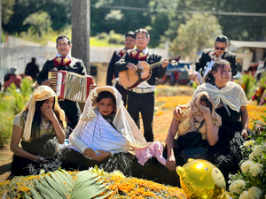 Frau verbirgt ihr Gesicht